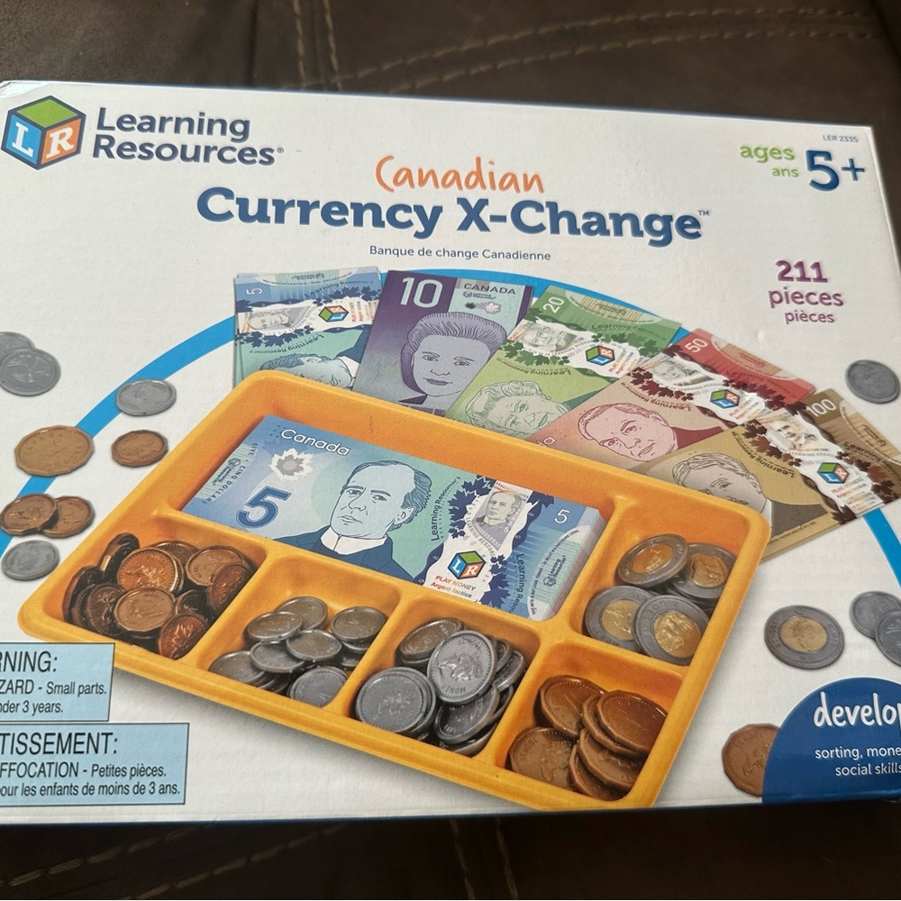 Learning Resources Canadian Currency X-Change play Set